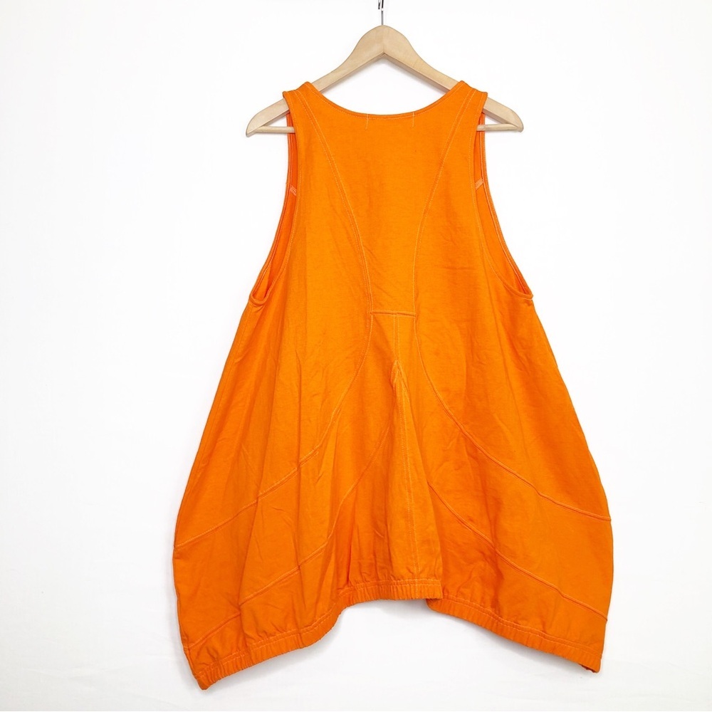 Free People large Beach Cory orange tunic top - Picture 8 of 13